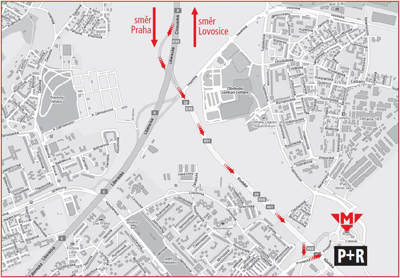 Jak se k nám dostanete - Letňany