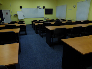 Velká učebna - uspořádání škola